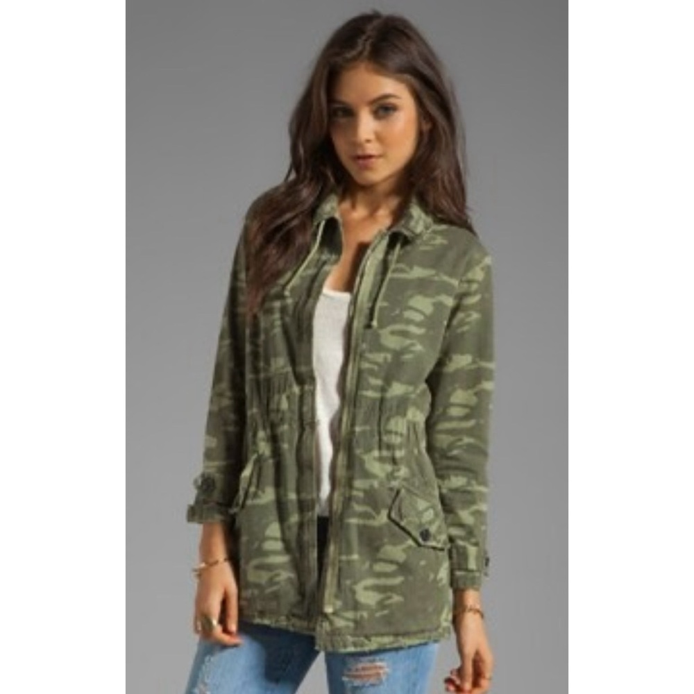 🍒BOGO🍒 Revolve MONROW Camo Print Military Trench in Army